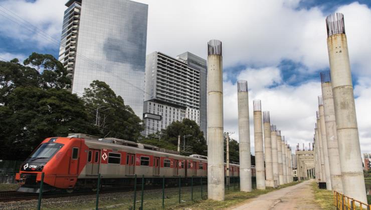 Começa a obra da estação Morumbi do monotrilho do Metrô, a última da Linha 17