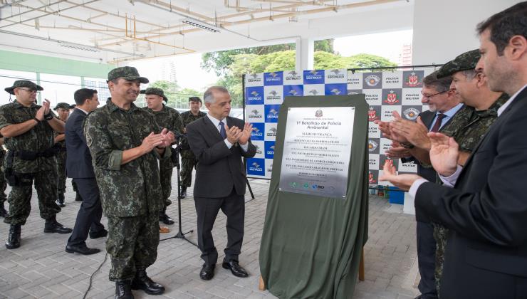 Governador Márcio França prestigia evento no 1º Batalhão da PM Ambiental